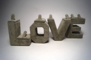 Буквы подставки Love бархат