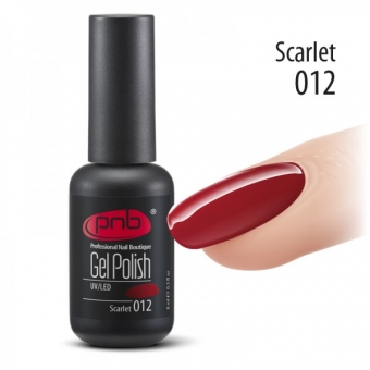 Гель-лак PNB 012 Scarlet - UV Gel Polish PNB (8 ml)
