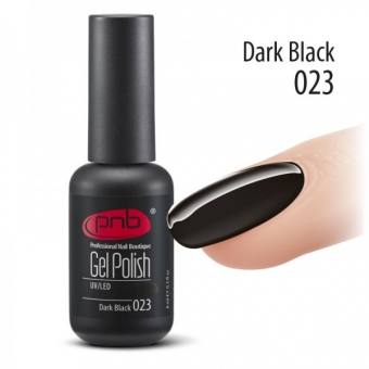 Гель-лак PNB 023 Dark Black - UV Gel Polish PNB (8 ml)