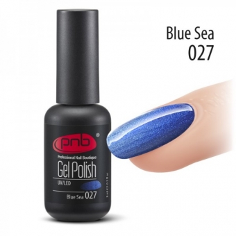 Гель-лак PNB 027 Blue Sea - UV Gel Polish PNB (8 ml)