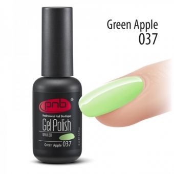 Гель-лак PNB 037 Green Apple - UV Gel Polish PNB (8 ml)