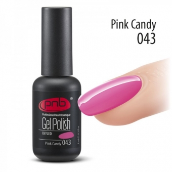 Гель-лак PNB 043 Pink Candy - UV Gel Polish PNB (8 ml)