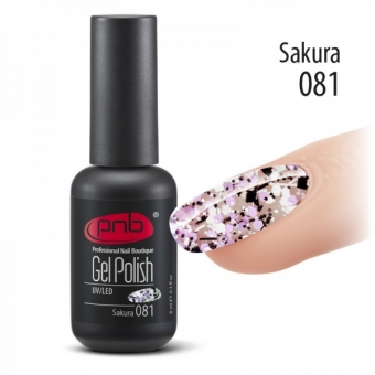 Гель-лак PNB 081 Sakura - UV Gel Polish PNB (8 ml)