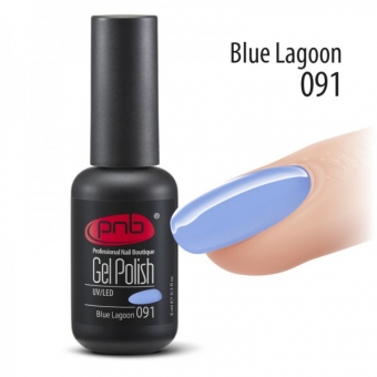Гель-лак PNB 091 Blue Lagoon - UV Gel Polish PNB (8 ml)