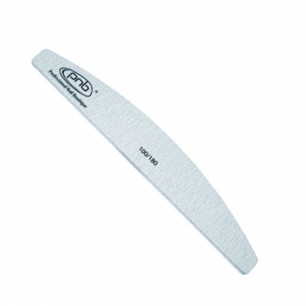 Пилка для ногтей PNB 100/180 Grey, полукруг