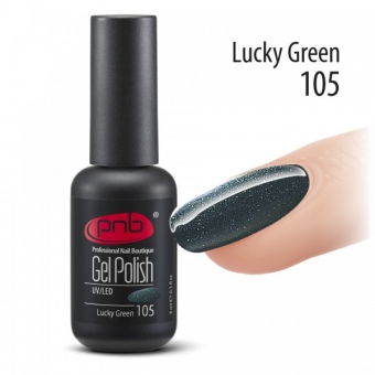 Гель-лак PNB 105 Lucky Green - UV Gel Polish PNB (8 ml)