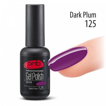 Гель-лак PNB 125 Dark Plum - UV Gel Polish PNB (8 ml)
