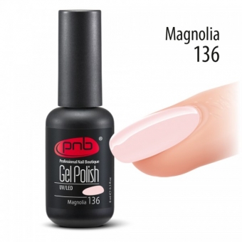 Гель-лак PNB 136 Magnolia - UV Gel Polish PNB (8 ml)