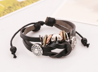 Браслет кожа ручная работа арт.2147