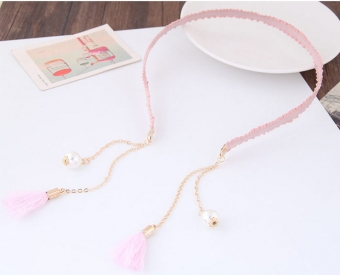 Обруч чокер с кисточками арт.2256