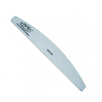 Пилка для ногтей PNB 180/240 Grey, полукруг
