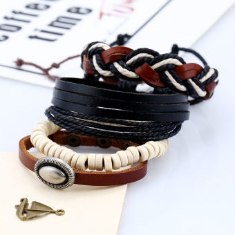 Браслет Винтажный кожа ручная работа арт.2174