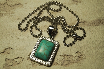 Подвеска черненое серебро Бирюза арт.1522