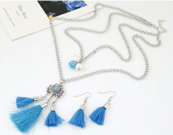 Набор серьги и подвеска Бирюза арт.2274