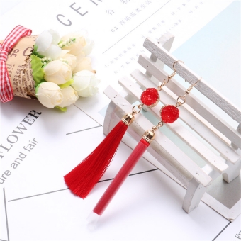 Серьги кисточки с нат.камнем арт.2298-7