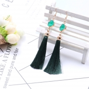 Серьги кисточки с нат.камнем арт.2298-8