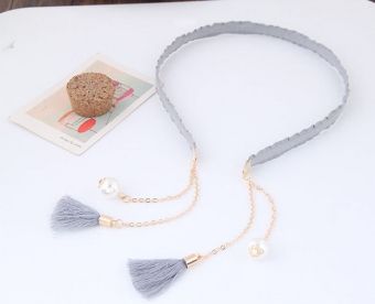 Обруч чокер с кисточками арт.2256-3