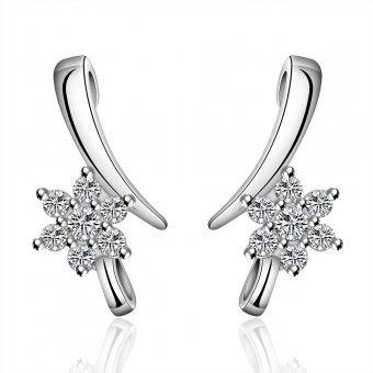 Посеребренные серьги s925 арт.2329