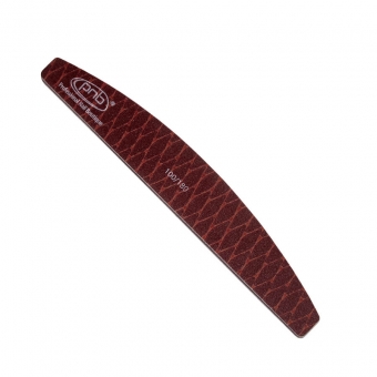 Пилка-змея для ногтей PNB 100/180 Brown, полукруг