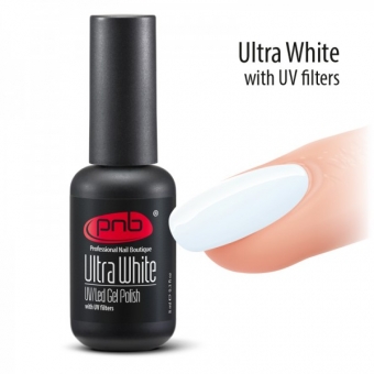 Гель-лак PNB Ultra White, 17 ml
